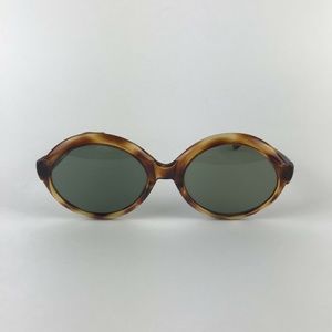 Vintage Made in Italy Tortoise Shell Oval Sunglass